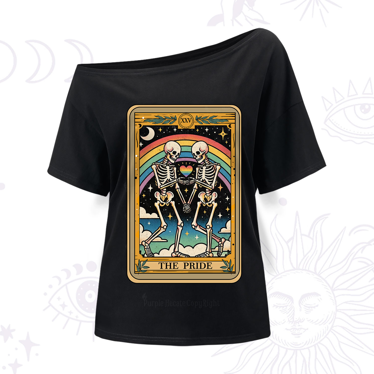 Purplehecate The Pride Tarot One Shoulder T-Shirt