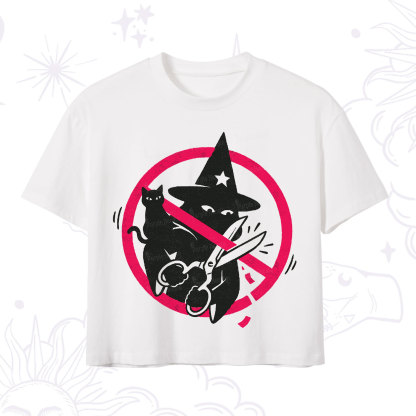 Purplehecate Break the Spell Witch Crop T-Shirt