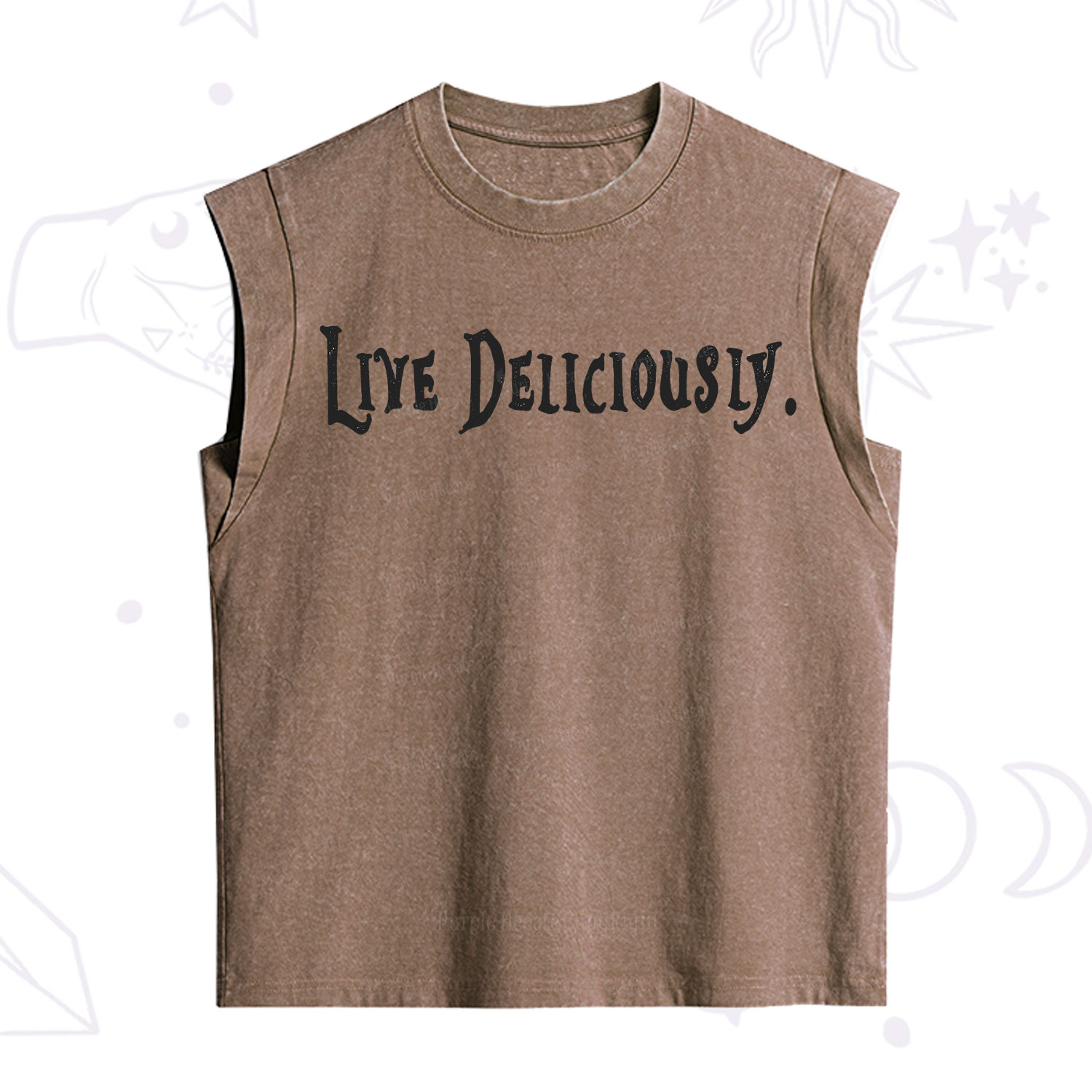 Purplehecate Live Deliciously Vintage Washed Tank