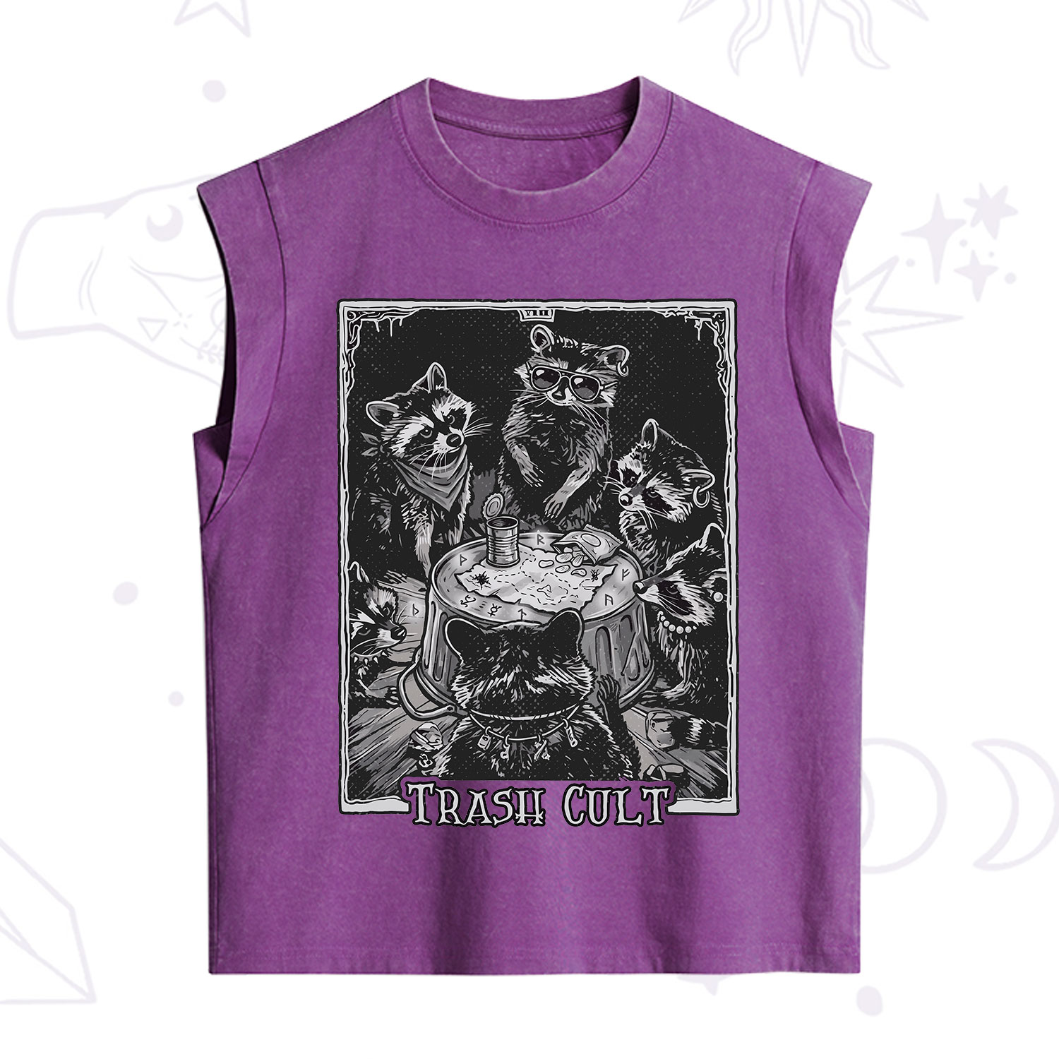 Purplehecate Trash Cult Raccoon Vintage Washed Tank
