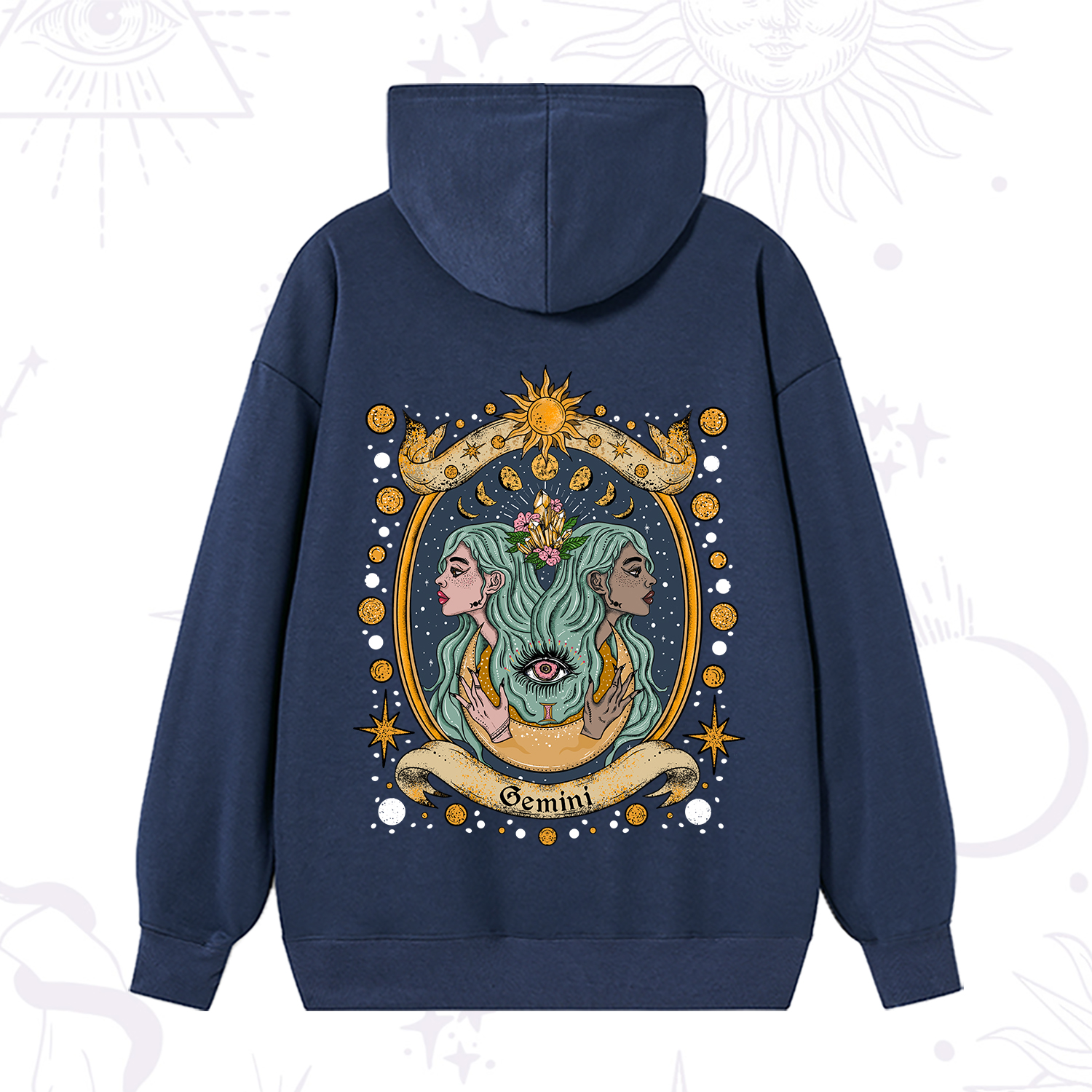 Purplehecate Celestial Gemini Zodiac Hoodie