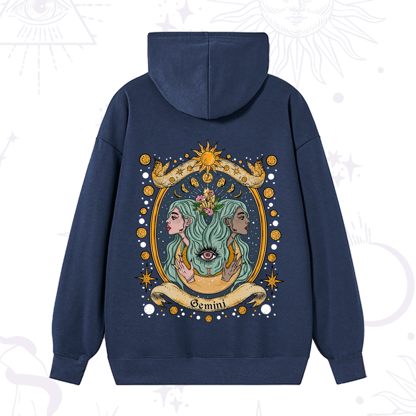 Purplehecate Celestial Gemini Zodiac Hoodie
