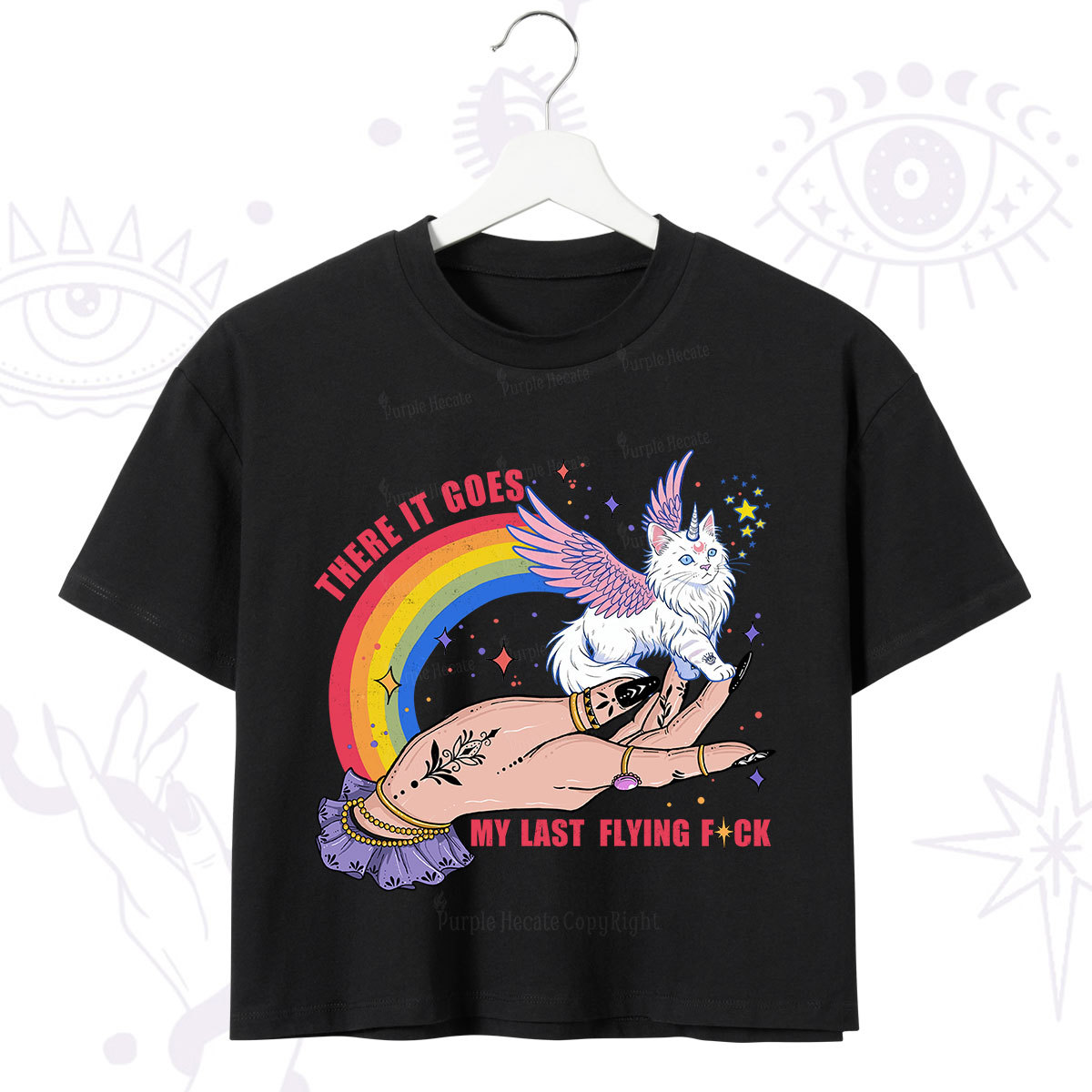 Purplehecate There It Goes My Last Flying F*ck Crop T-Shirt