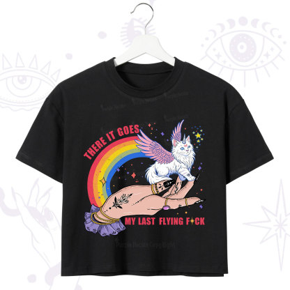 Purplehecate There It Goes My Last Flying F*ck Crop T-Shirt