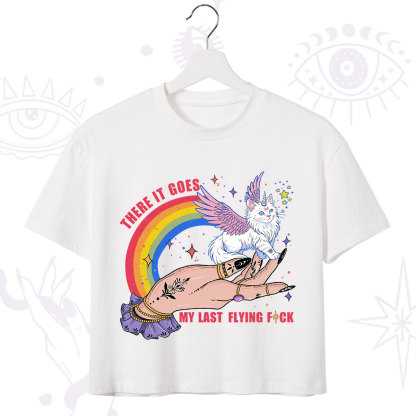 Purplehecate There It Goes My Last Flying F*ck Crop T-Shirt