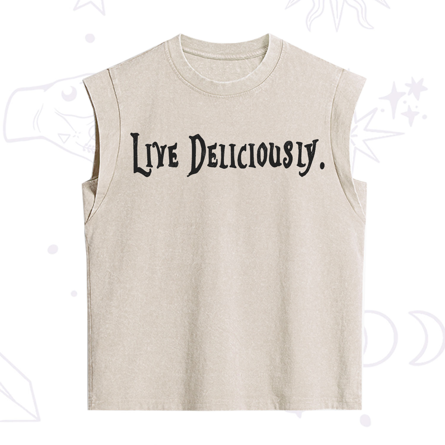 Purplehecate Live Deliciously Vintage Washed Tank
