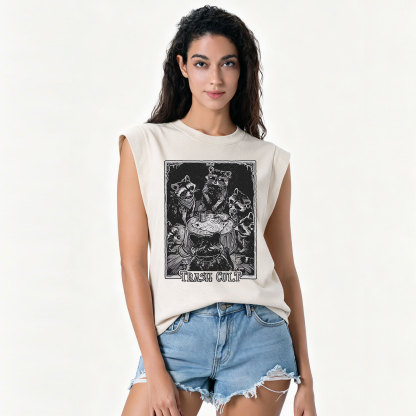 Purplehecate Trash Cult Raccoon Vintage Washed Tank