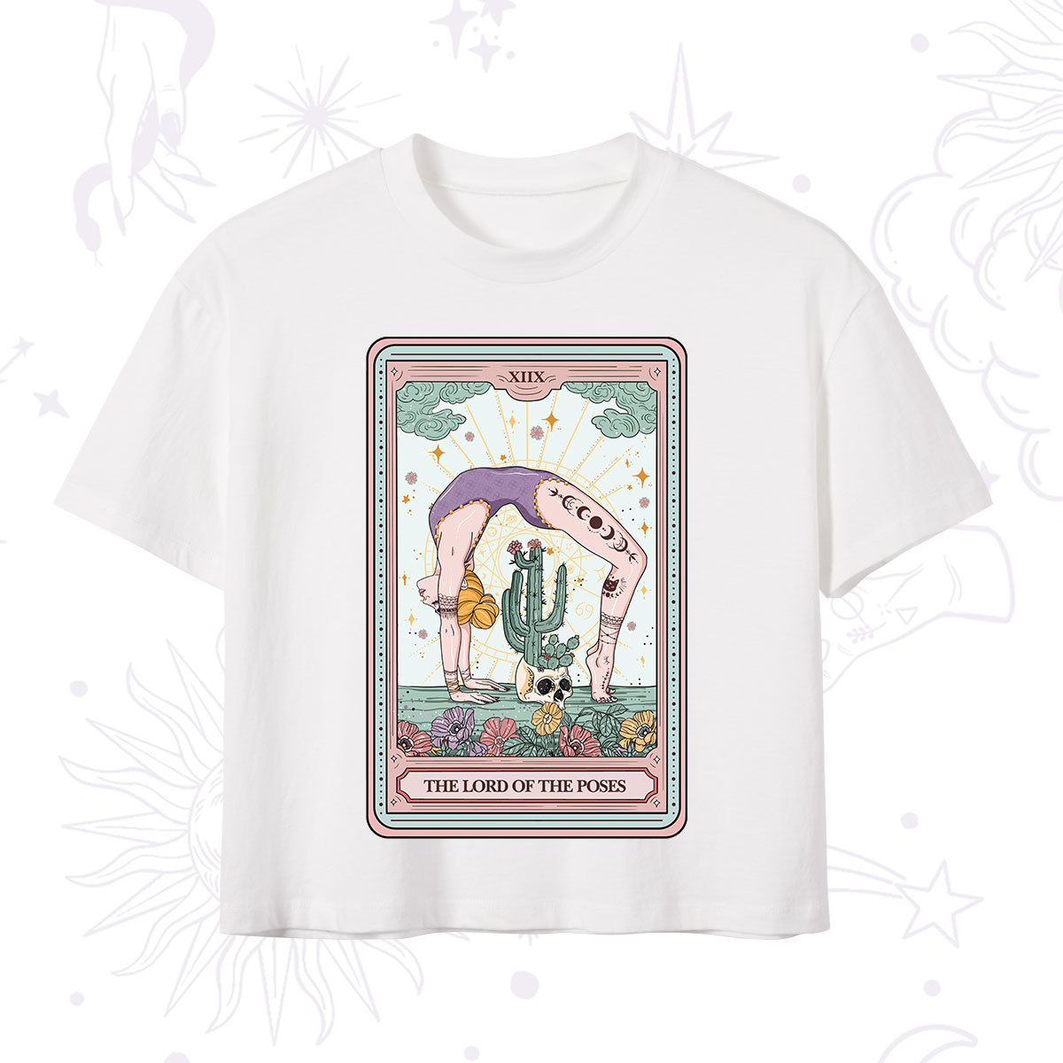 Purplehecate The Lord Of The Poses Tarot Crop T-Shirt