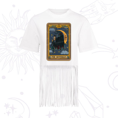 Purplehecate The Mothmen Tarot Fringe Hem T-Shirt