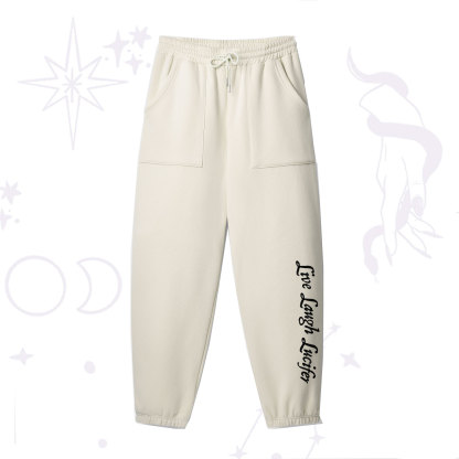 Purplehecate Live Laugh Lucifer Fleece Sweatpants