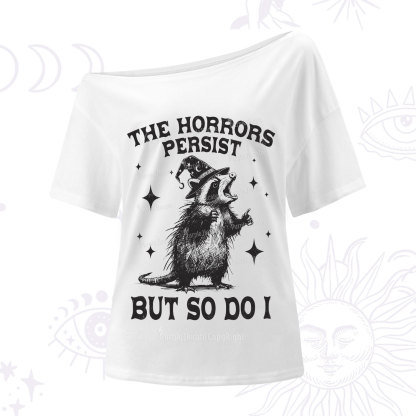 Purplehecate The Horrors Persist But So Do I One Shoulder T-Shirt