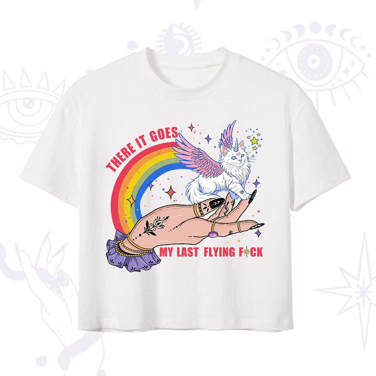 Purplehecate There It Goes My Last Flying F*ck Crop T-Shirt