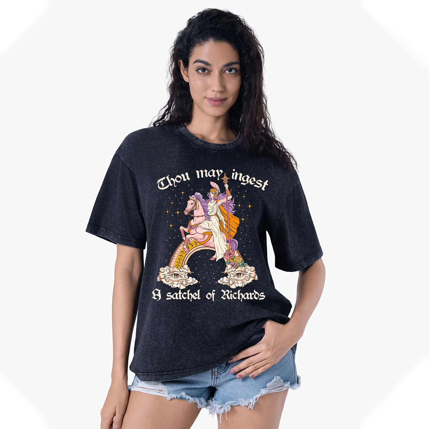 Purplehecate Thou may ingest a satchel of Richards Washed T-Shirt