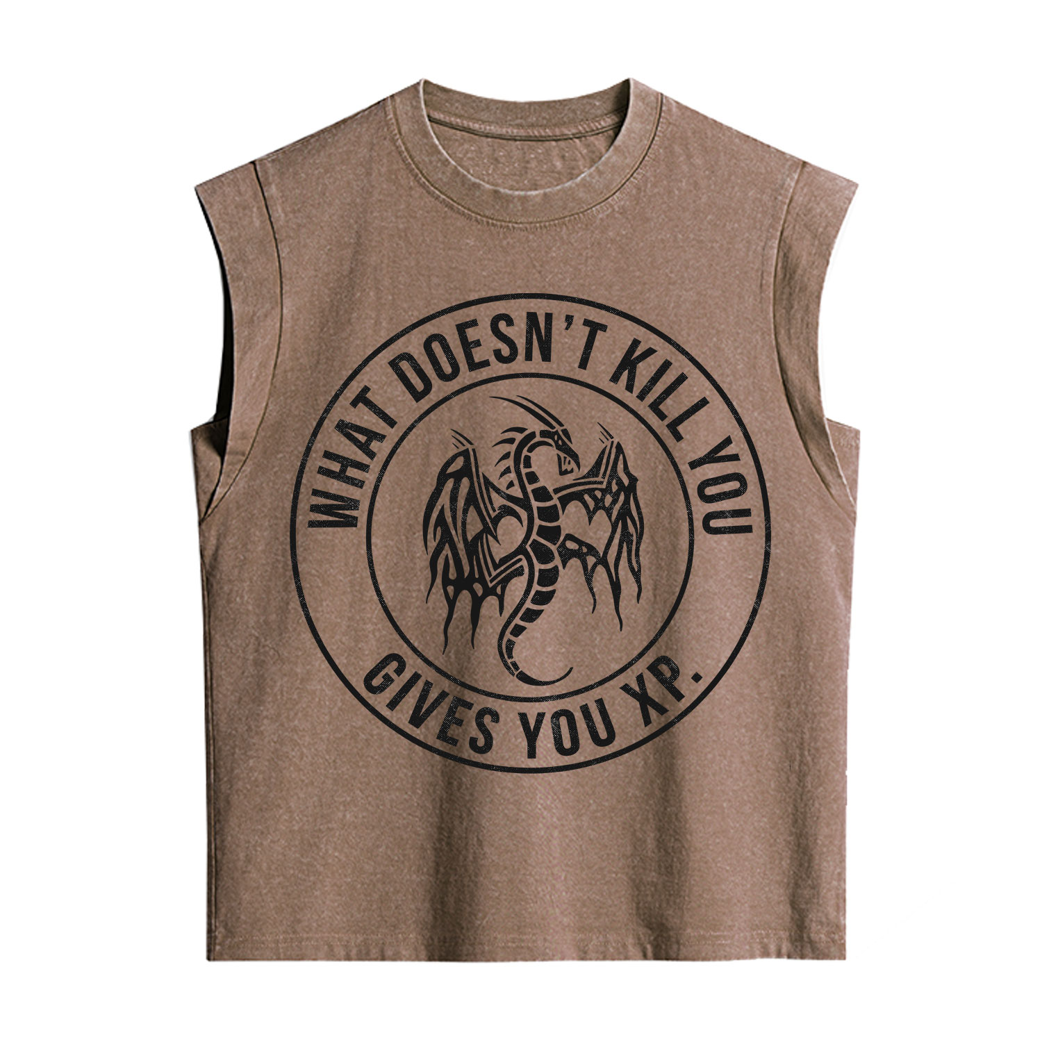 Purplehecate What Doesn't Kill You Gives You XP Vintage Washed Tank