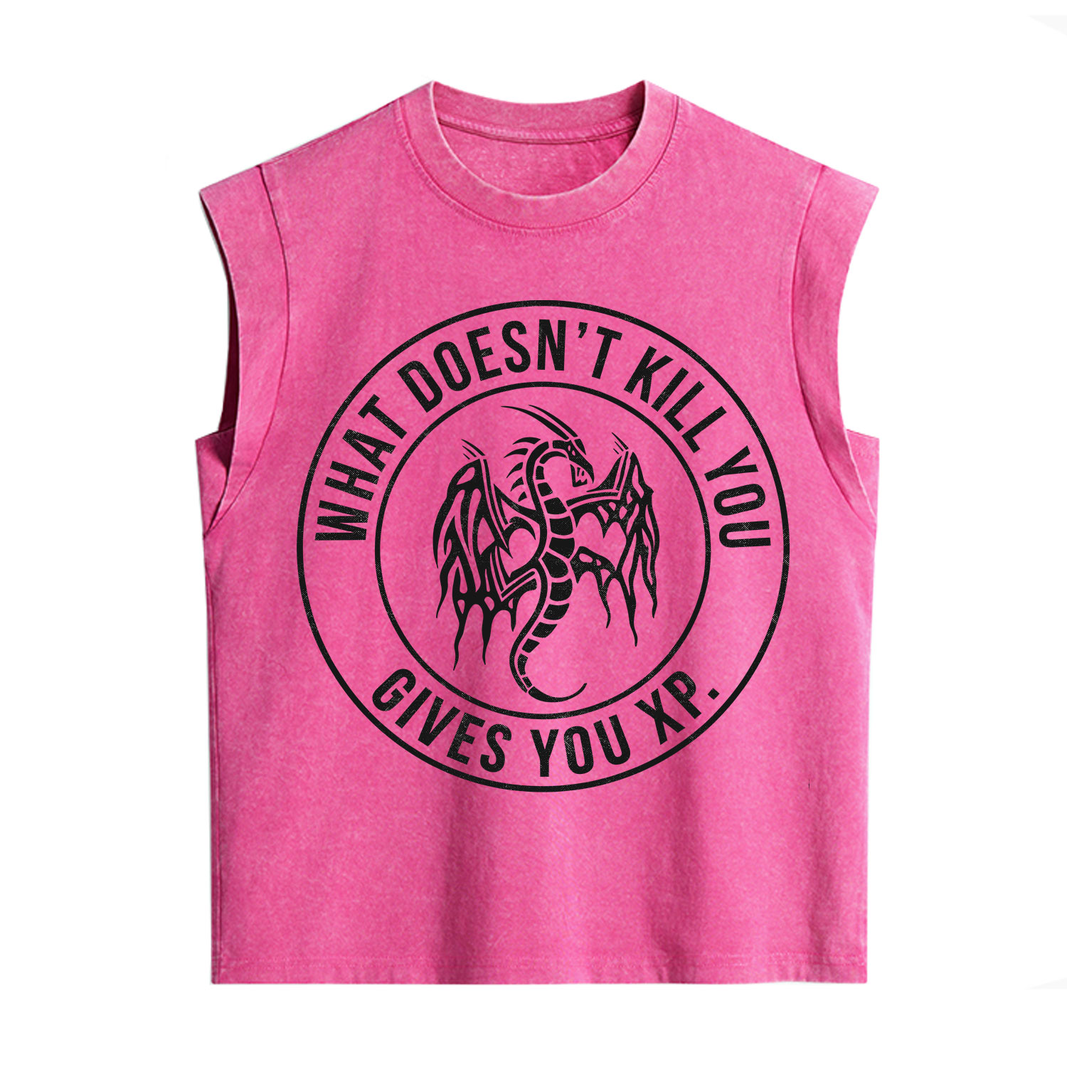 Purplehecate What Doesn't Kill You Gives You XP Vintage Washed Tank
