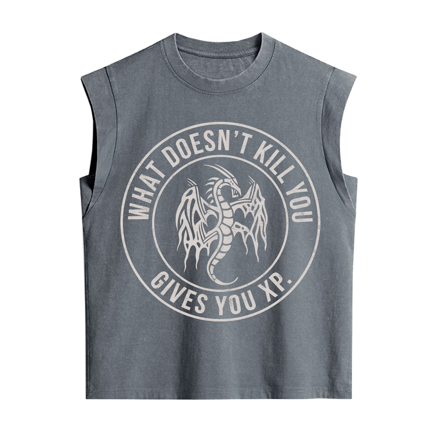Purplehecate What Doesn't Kill You Gives You XP Vintage Washed Tank
