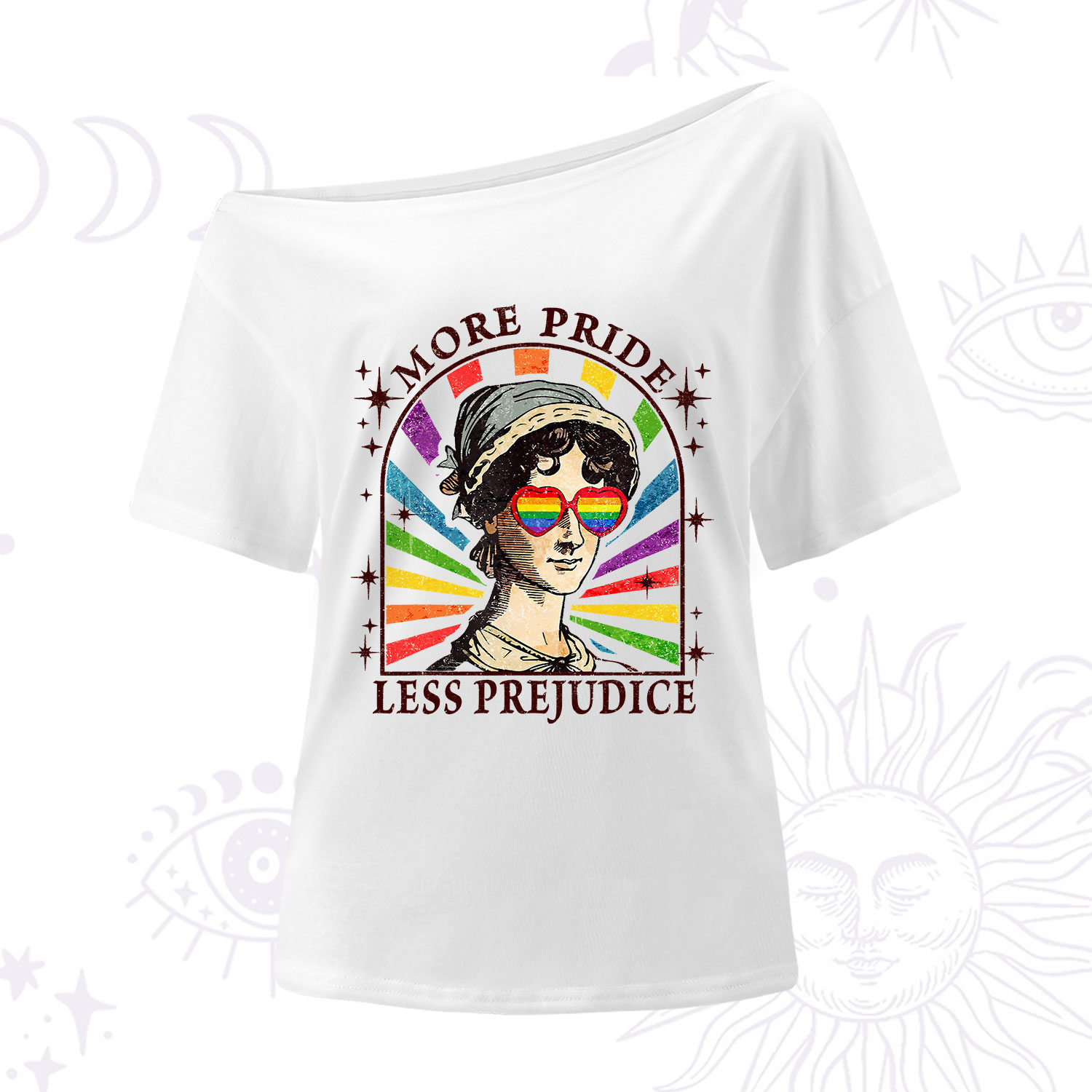 Purplehecate More Pride Less Prejudice One Shoulder T-Shirt