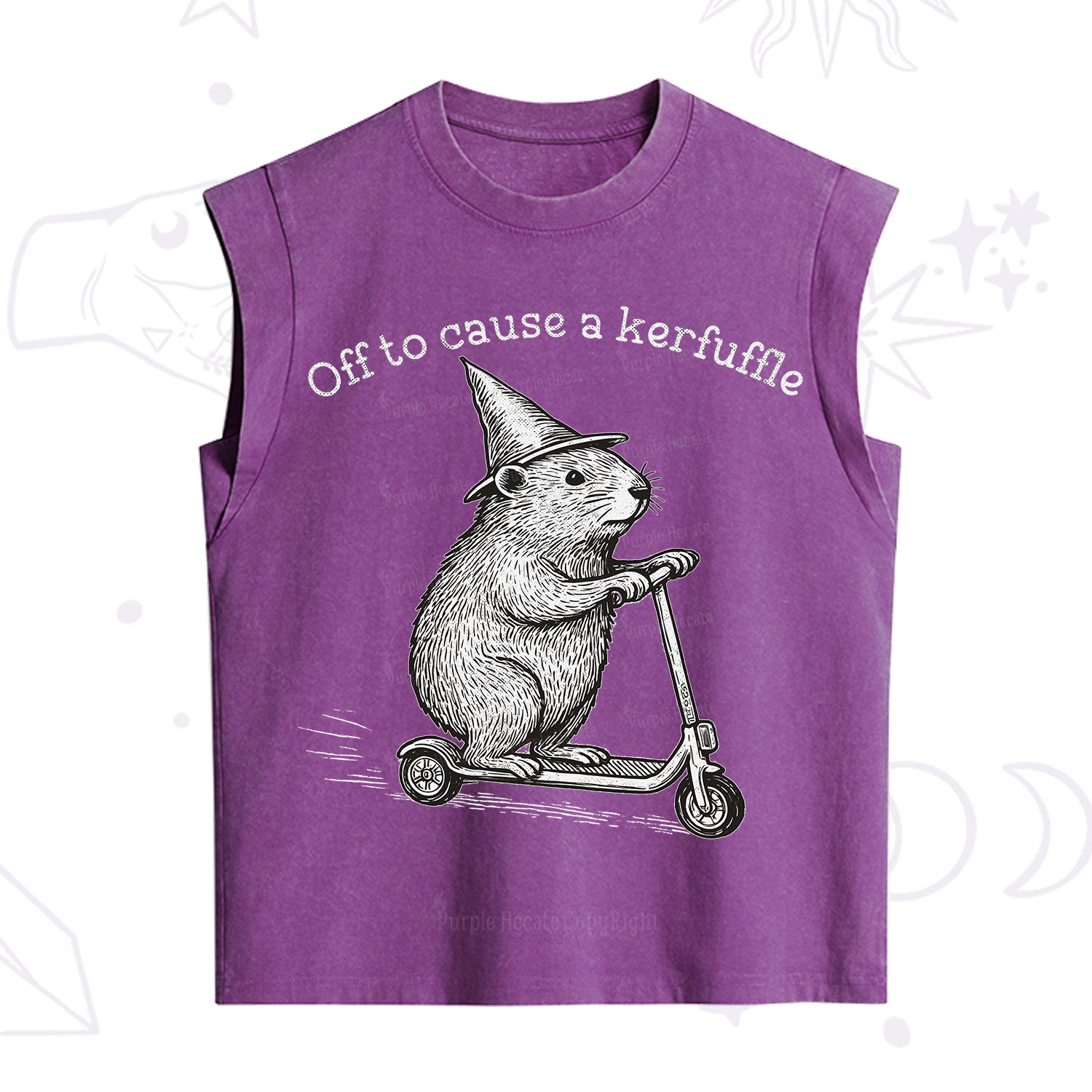 Purplehecate Off to Cause A Kerfuffle Vintage Washed Tank