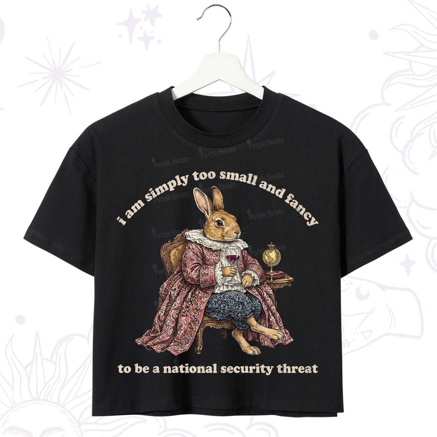 Purplehecate Too Small and Fancy Crop T-Shirt