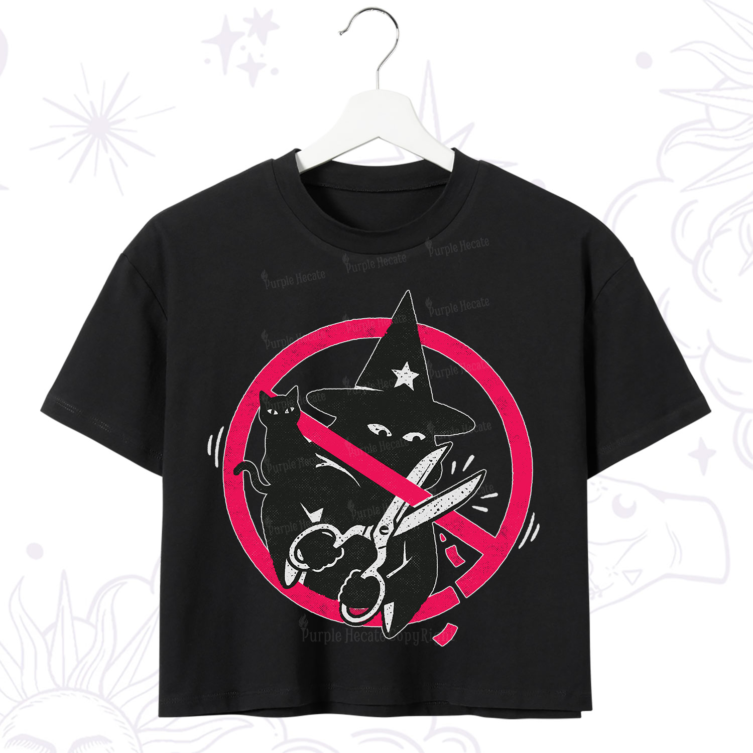 Purplehecate Break the Spell Witch Crop T-Shirt