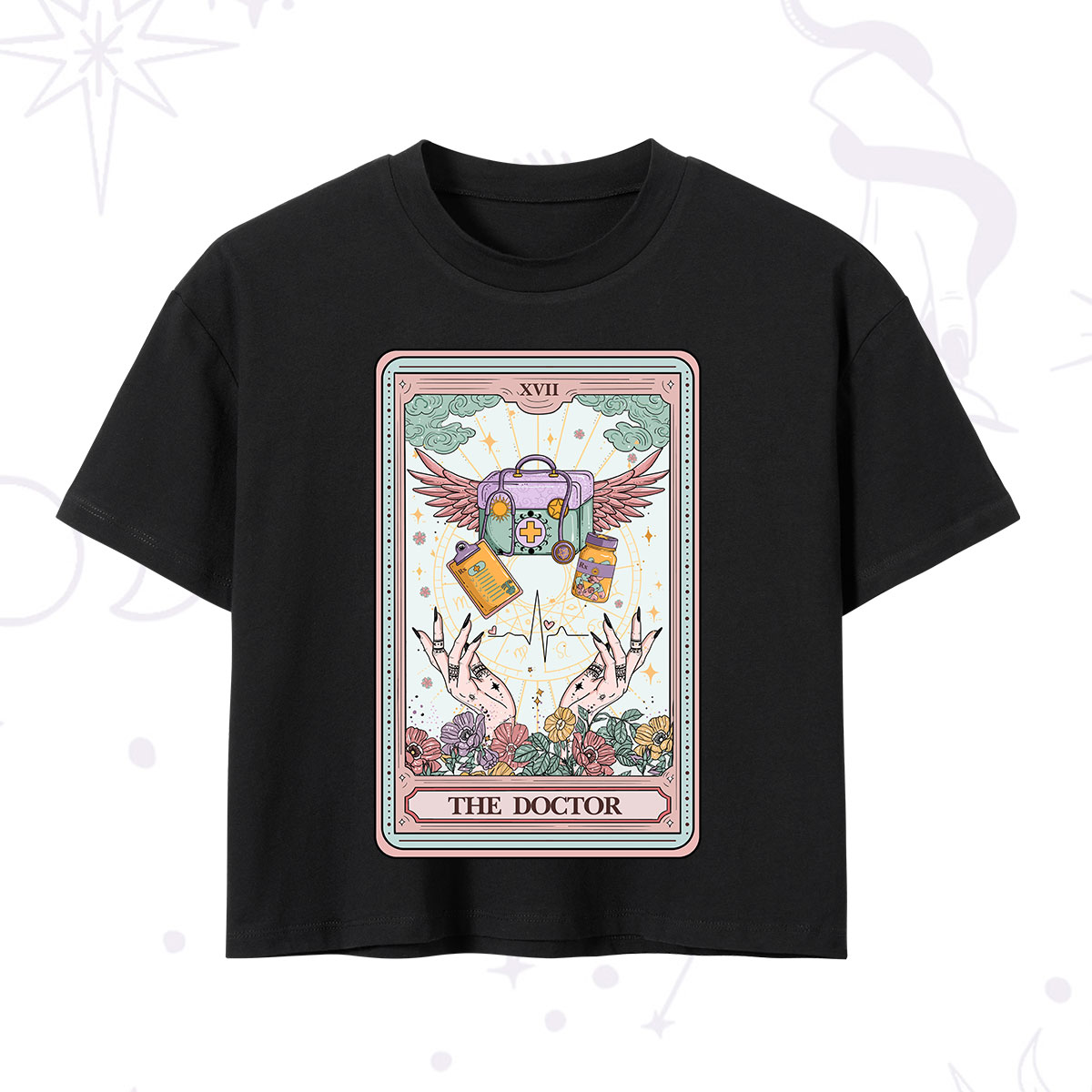 Purplehecate The Doctor Tarot Crop T-Shirt