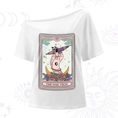 Purplehecate The Nail Tech Tarot Card One-Shoulder T-Shirt