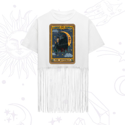 Purplehecate The Mothmen Tarot Fringe Hem T-Shirt