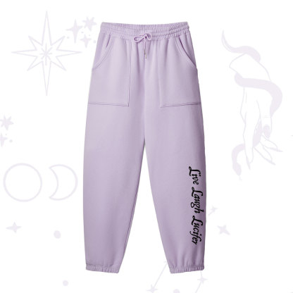 Purplehecate Live Laugh Lucifer Fleece Sweatpants