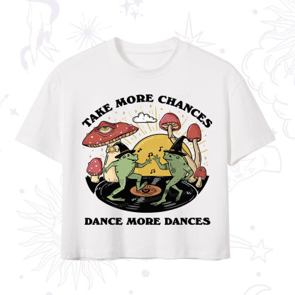 Purplehecate Dancing Frogs Crop T-Shirt