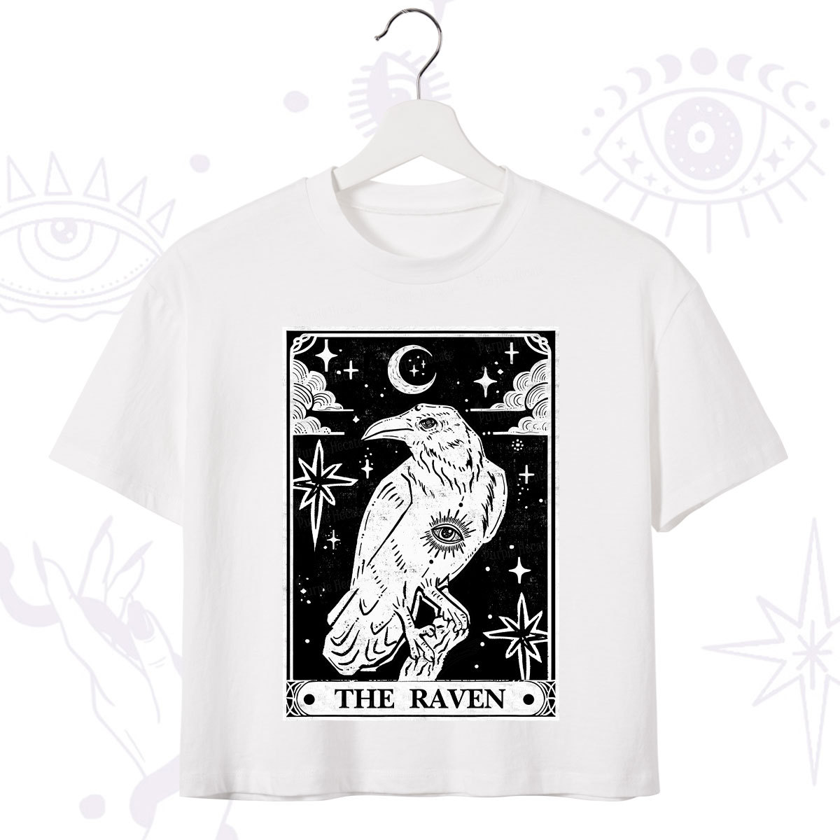 Purplehecate The Raven Tarot Crop T-Shirt