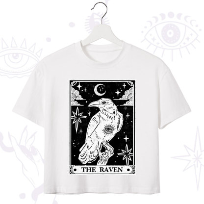 Purplehecate The Raven Tarot Crop T-Shirt