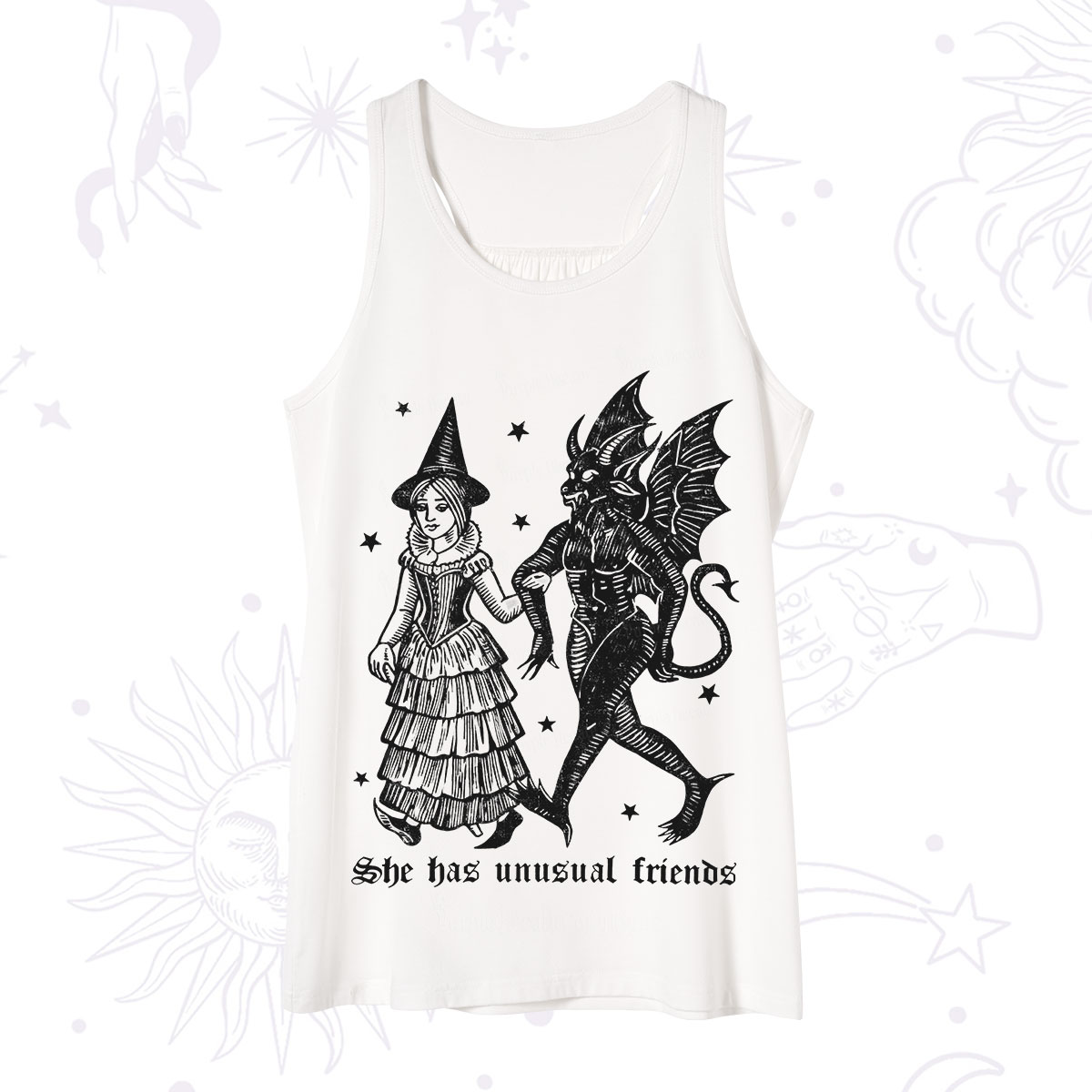 Purplehecate She Has Unusual Friends Tank