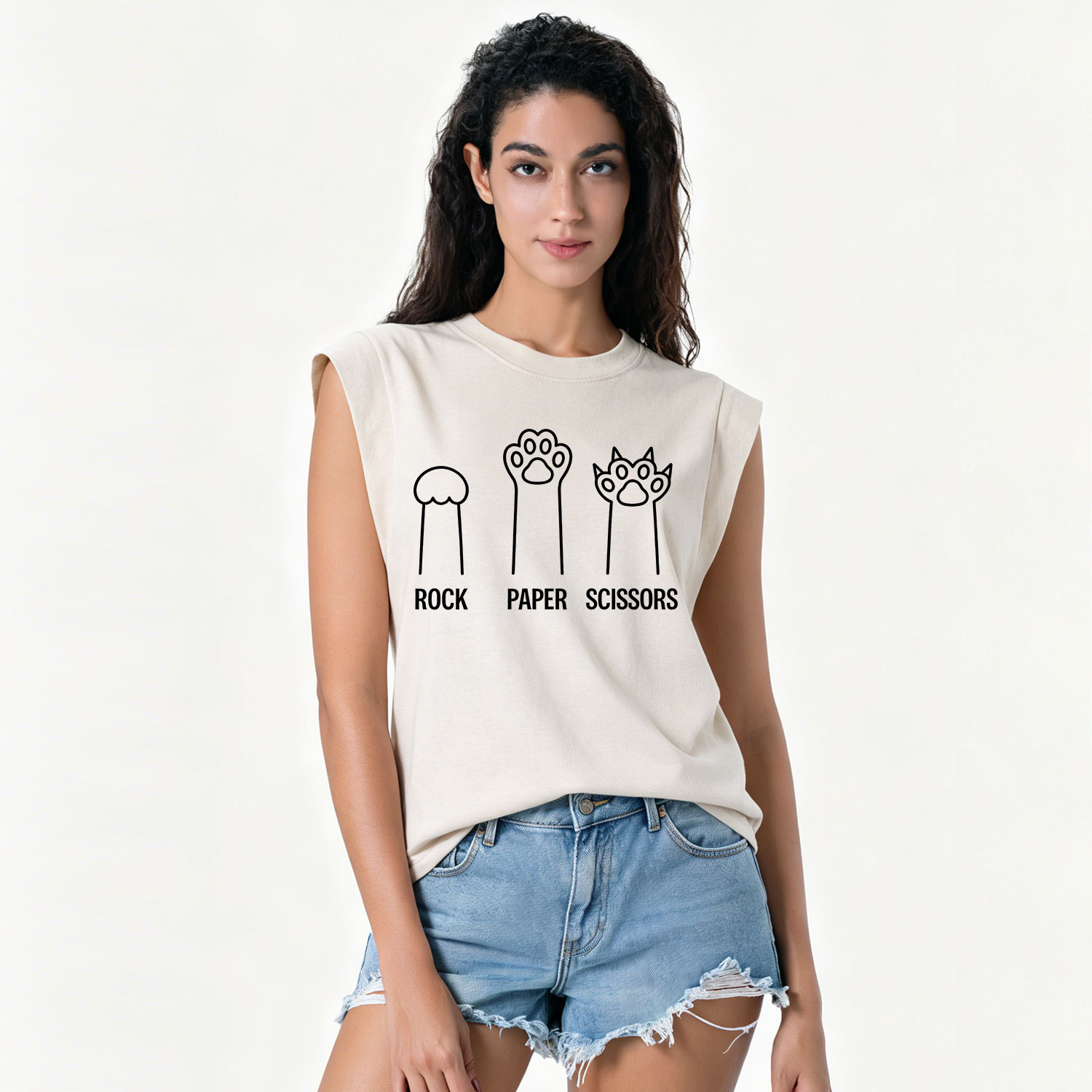 [Copy]Purplehecate Black Cat Vintage Washed Tank