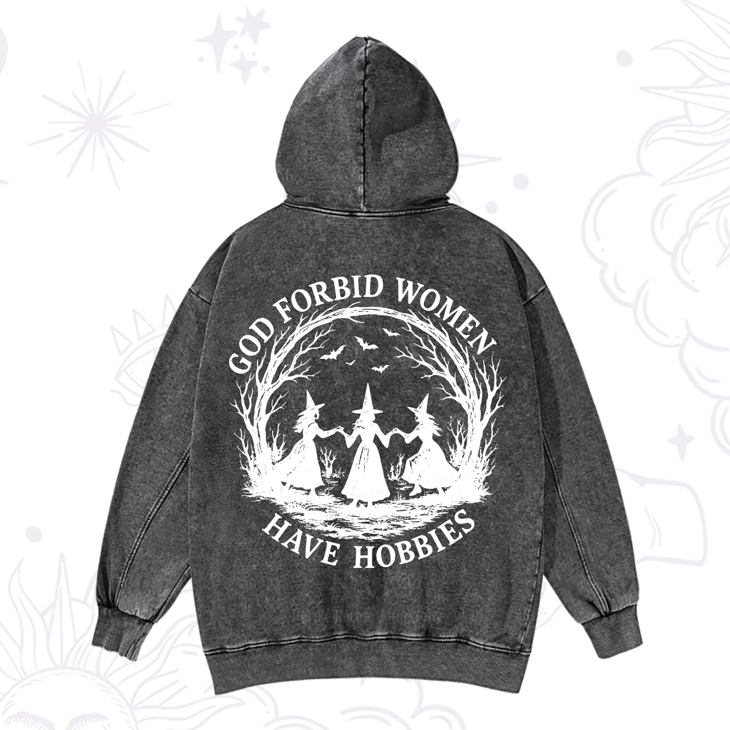 Purplehecate God Forbid Women Have Hobbies Washed Hoodie