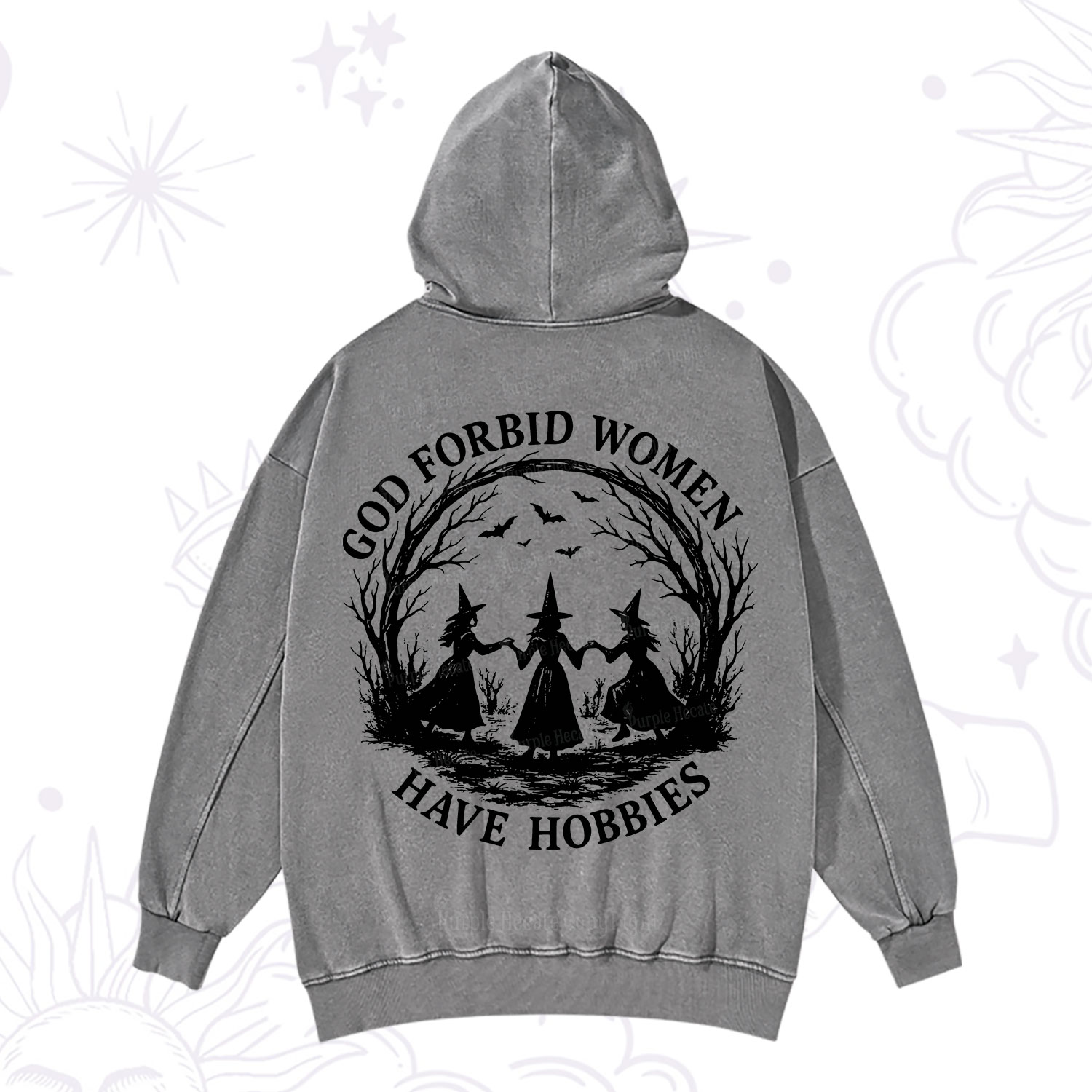 Purplehecate God Forbid Women Have Hobbies Washed Hoodie