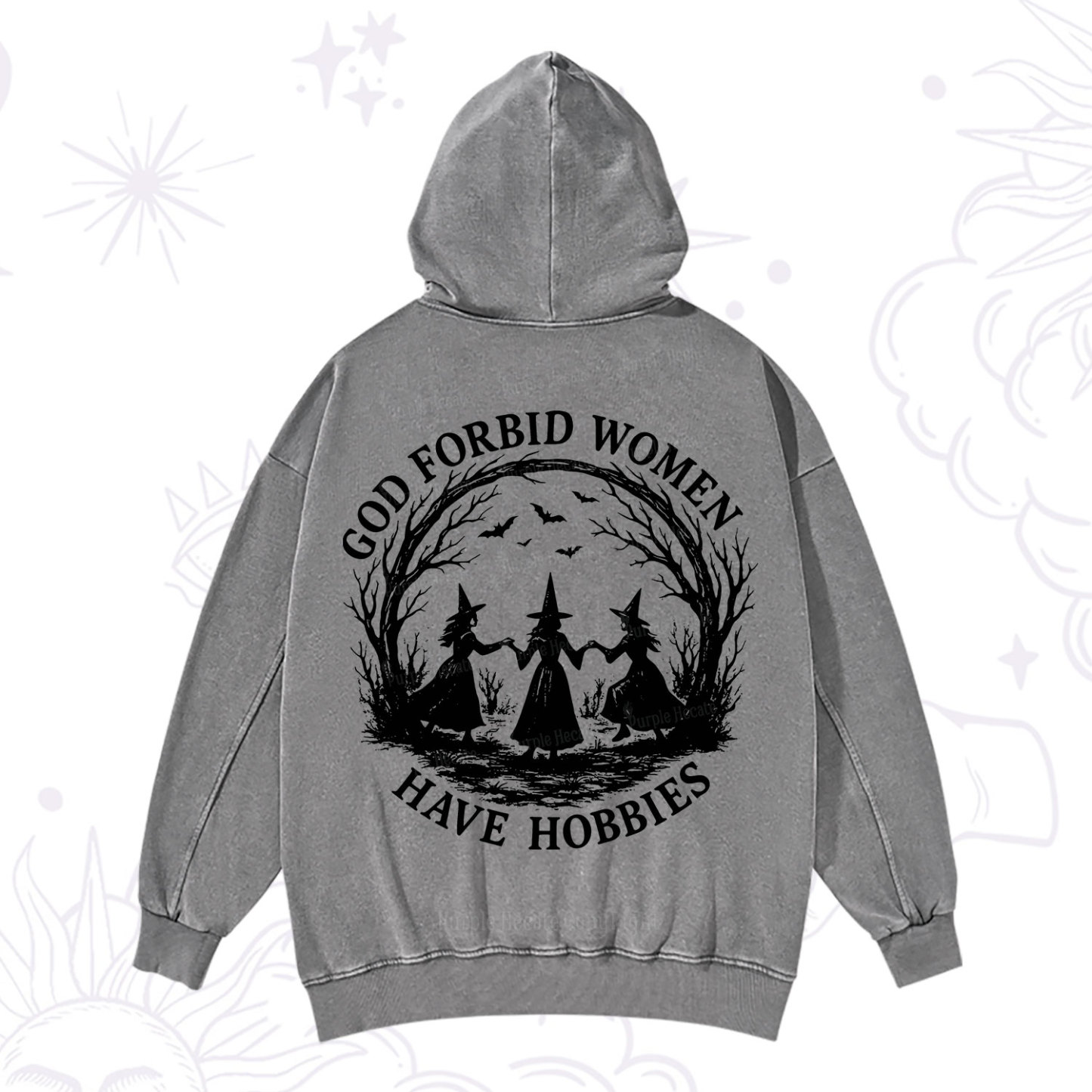 Purplehecate God Forbid Women Have Hobbies Washed Hoodie