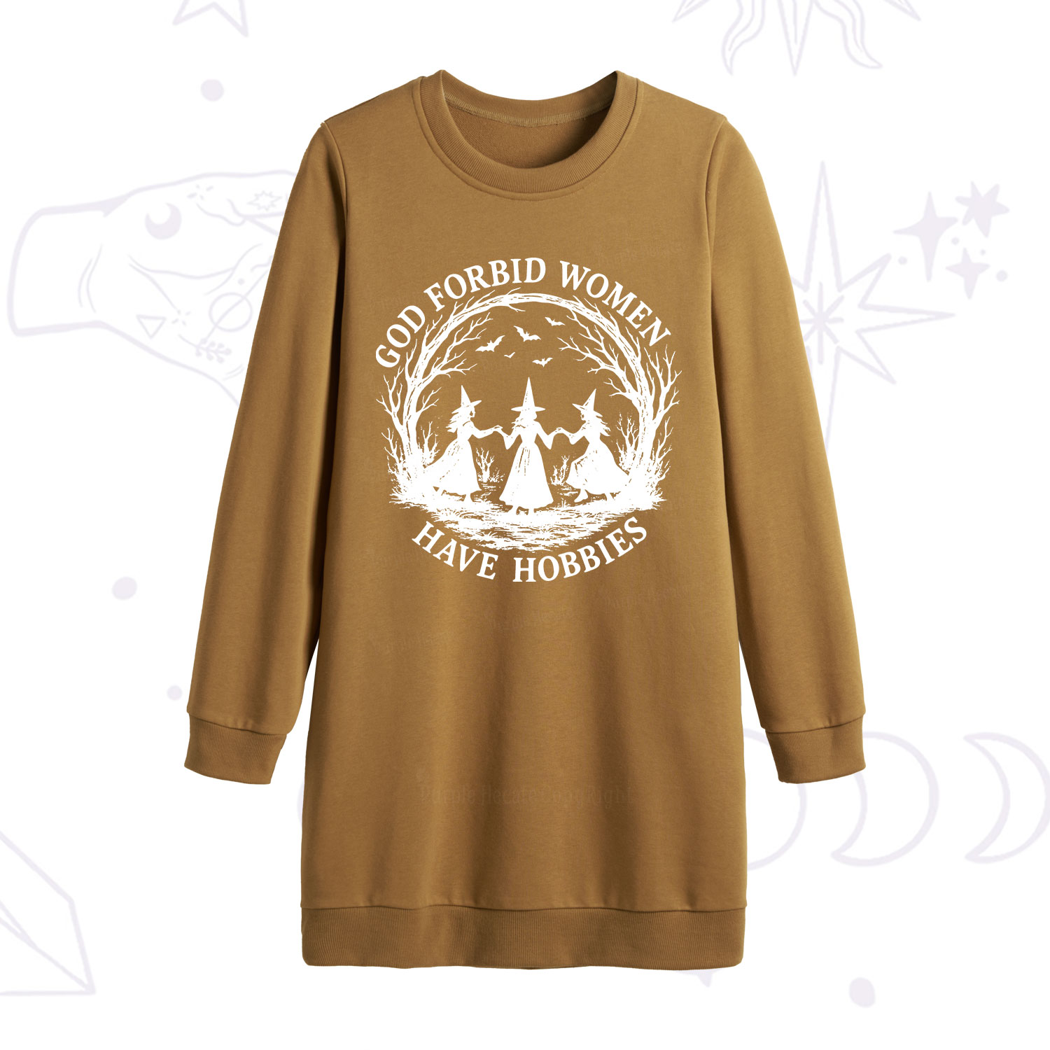Purplehecate God Forbid Women Have Hobbies Sweatshirt Dress