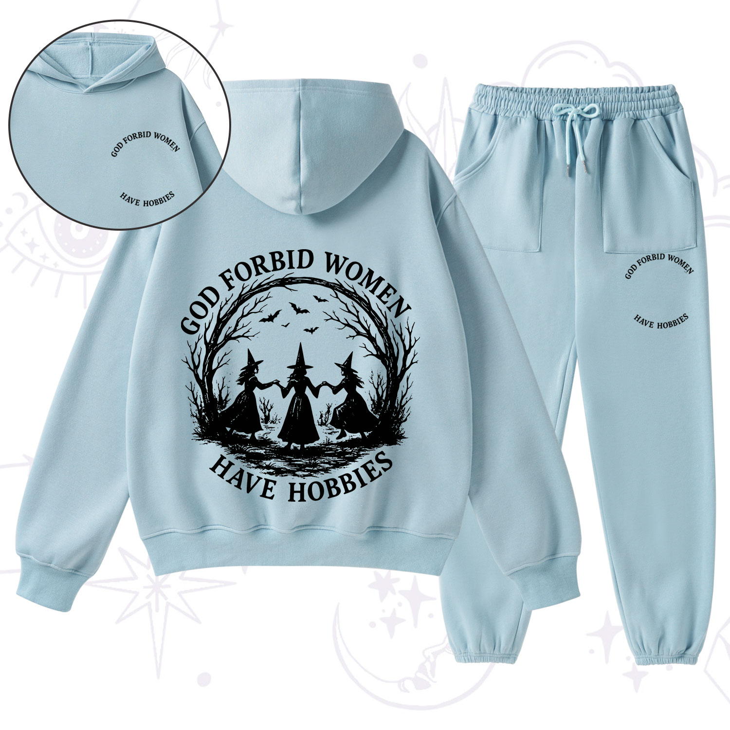 Purplehecate God Forbid Women Have Hobbies Fleece Hoodie Suit