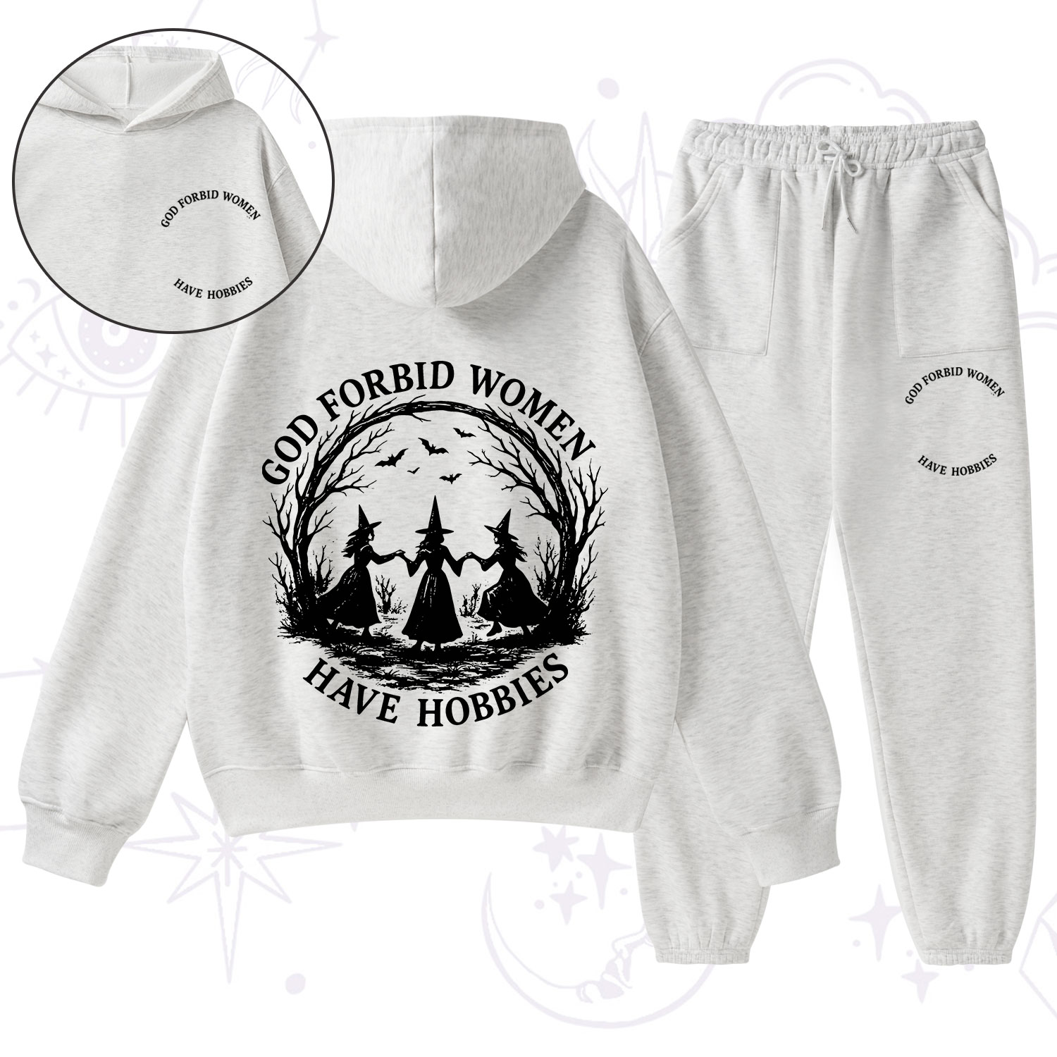 Purplehecate God Forbid Women Have Hobbies Fleece Hoodie Suit