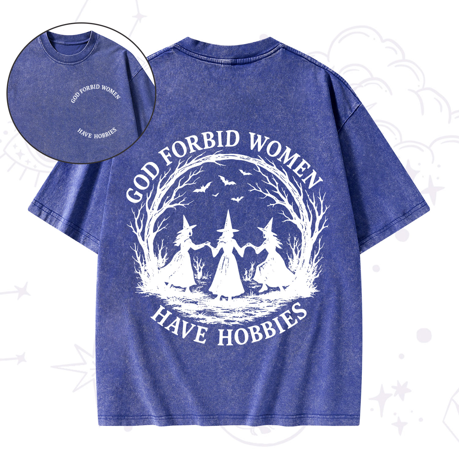 Purplehecate God Forbid Women Have Hobbies Washed T-Shirt