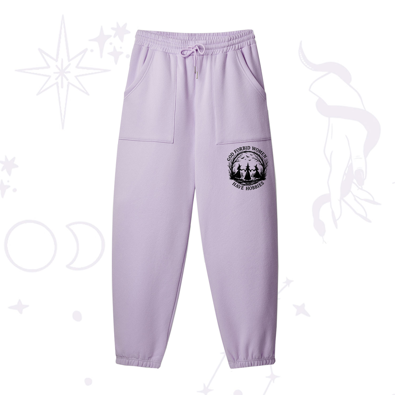 Purplehecate God Forbid Women Have Hobbies Fleece Sweatpants
