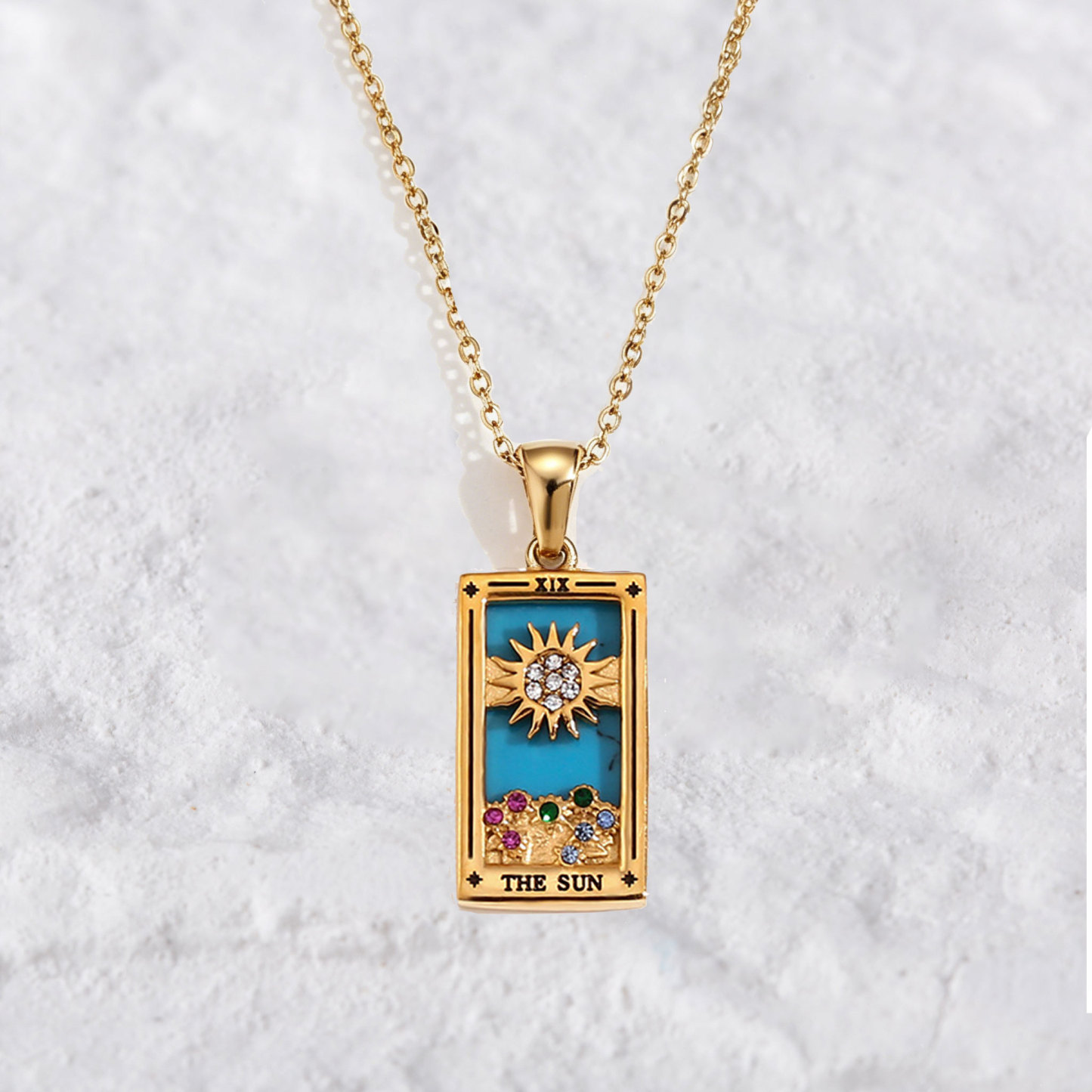 Purplehecate The Sun Tarot Necklace