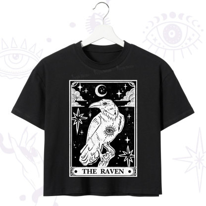 Purplehecate The Raven Tarot Crop T-Shirt