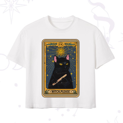 Purplehecate The Witch Please Tarot Crop T-Shirt