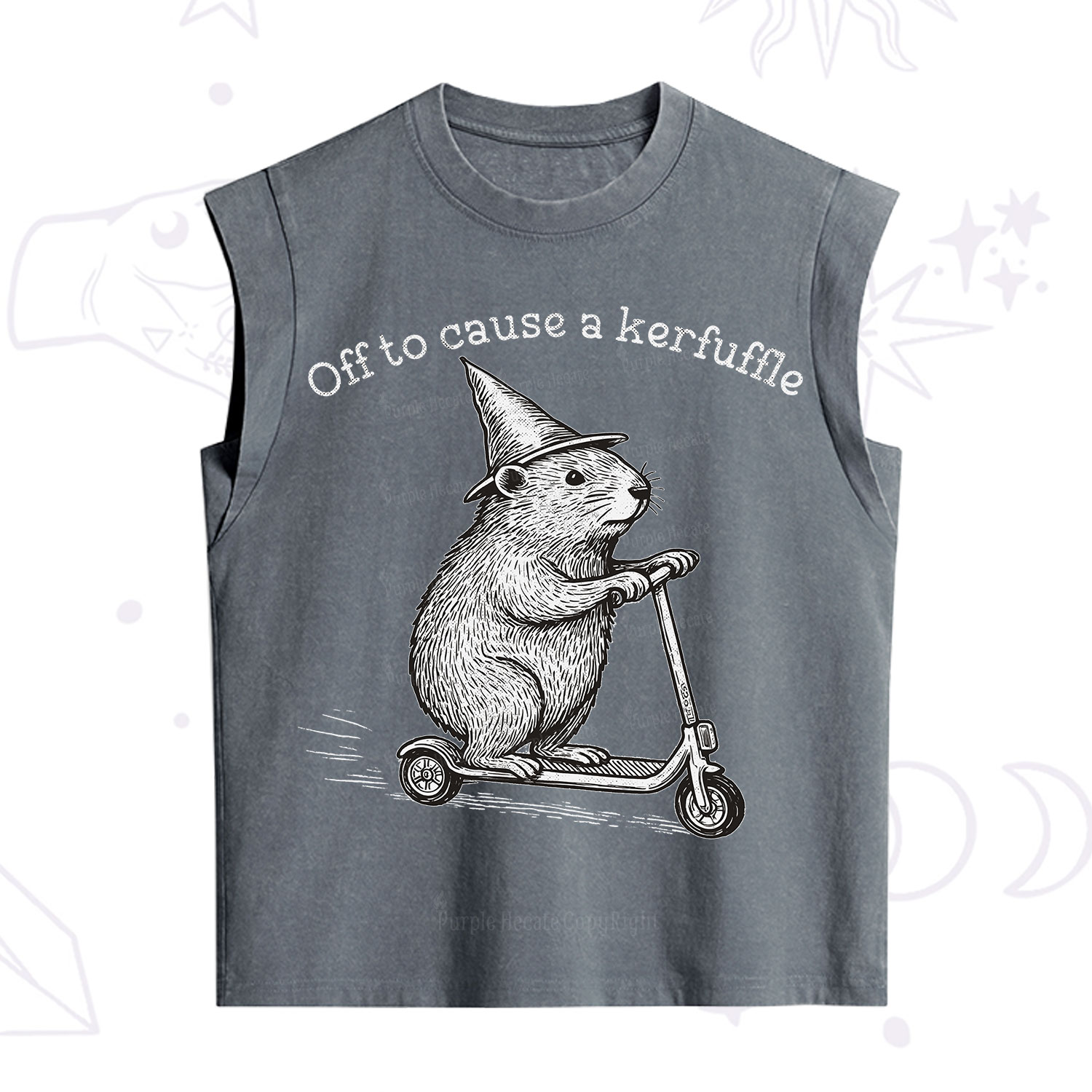 Purplehecate Off to Cause A Kerfuffle Vintage Washed Tank