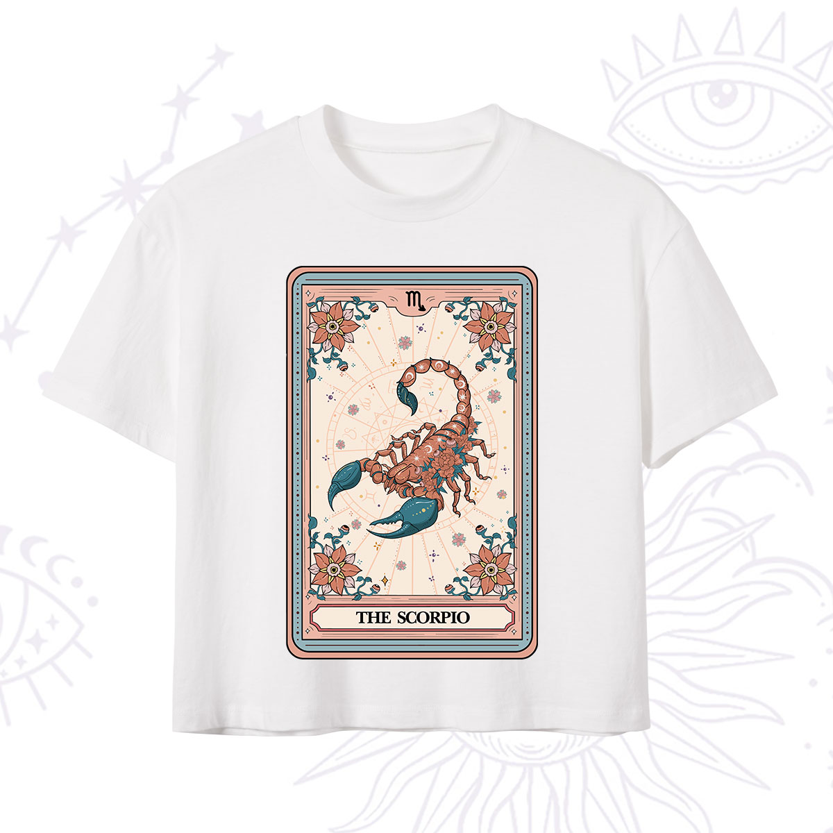 Purplehecate The Scorpio Tarot Card Crop T-Shirt