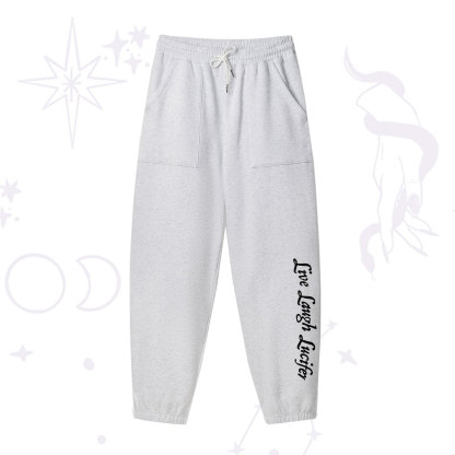 Purplehecate Live Laugh Lucifer Fleece Sweatpants