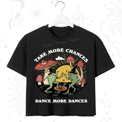 Purplehecate Dancing Frogs Crop T-Shirt