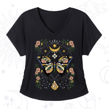 Purplehecate I Am Opening V-Neck T-Shirt