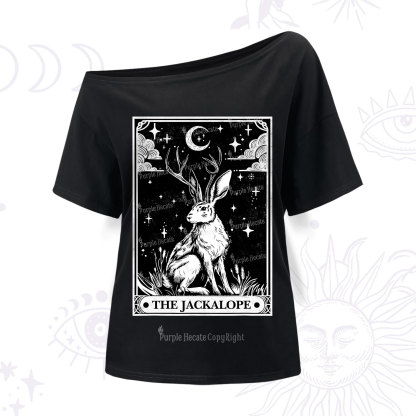 Purplehecate The Jackalope Tarot One Shoulder T-Shirt